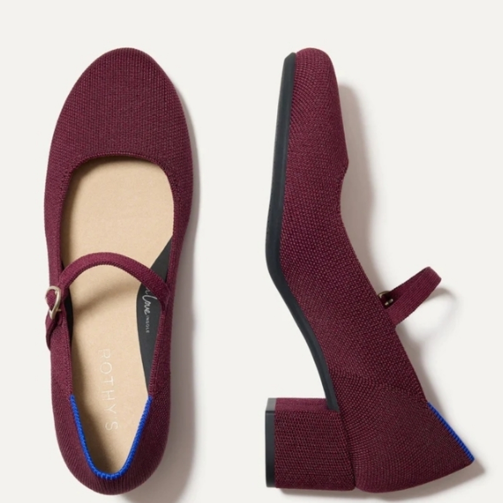 Rothys In Love Insole™ Comfort The Mary Jane Heel Size 11 Womens Slip On Shoes